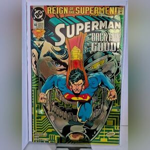1993 DC SUPERMAN # 82 METALLIC COVER Mint cover bagged and boarded